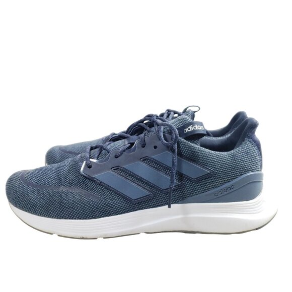 Adidas Mens Size 13 Cloudfoam Comfort Running Shoes Navy/White - Picture 3 of 9